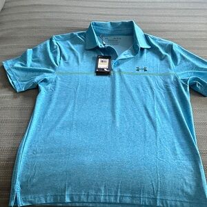 Under Armour Men's Aqua Polo Golf Shirt